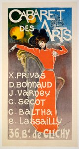 &39;Cabaret Des Arts&39;的海报，c.1900